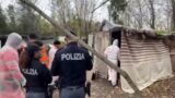 Roma, sgomberati due accampamenti abusivi nel parco dell’Aniene: 8 denunciati