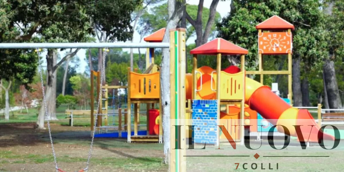 Roma, giochi bimbi in villa Ada, foto comune di Roma