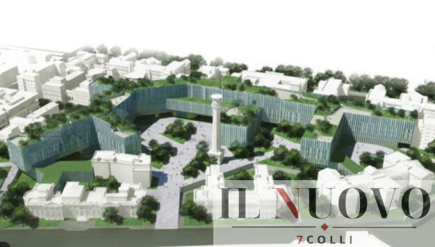 Umberto I, il rendering del progetto