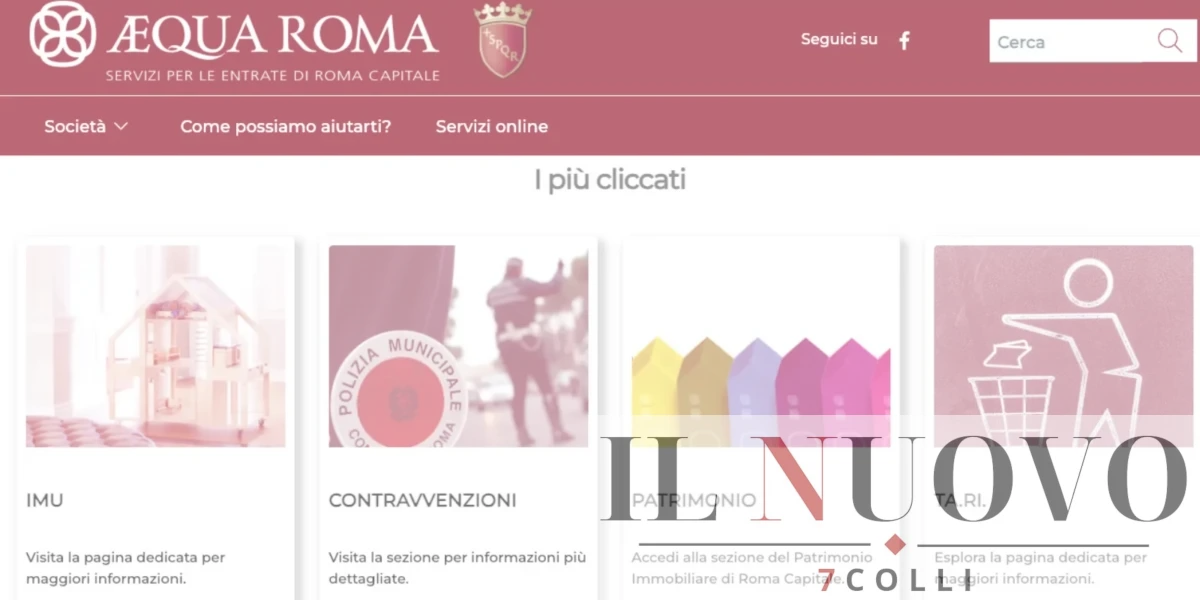 Aequa Roma, sito internet