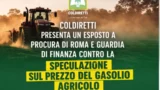 Prezzi del gasolio agricolo fuori controllo, Coldiretti porta il caso in Procura: il presidente Prandini in pressing sul Governo