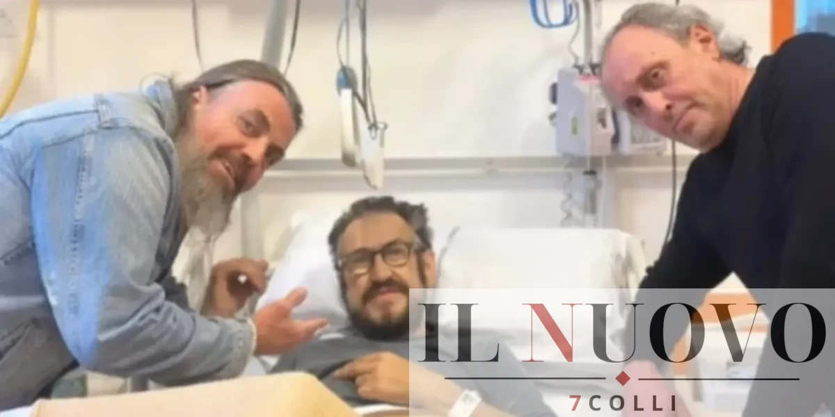 Giallini in ospedale, foto Instagram