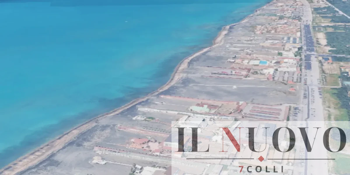 Il litorale di Ostia, foto Google Maps