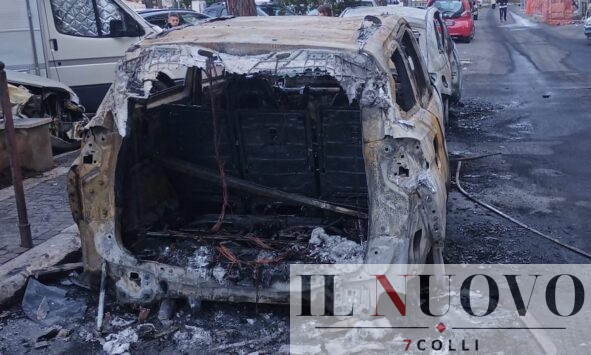 incendio auto Serpentone