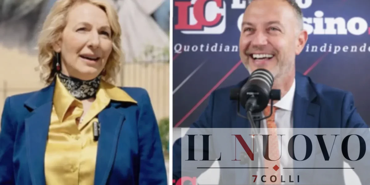 Sulla sinistra, l'assessore Baldassarre, sulla destra, l'assessore Ciacciarelli, entrambi in quota Lega