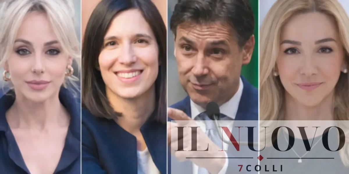 Da sinistra, Marina Berlusconi, Elly Schlein, Conte e Silvia Salis, foto Instagram