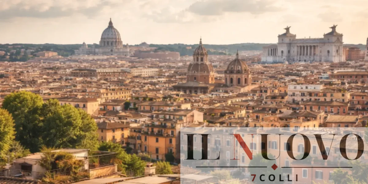 Roma, un tipico scorcio, foto generata con IA