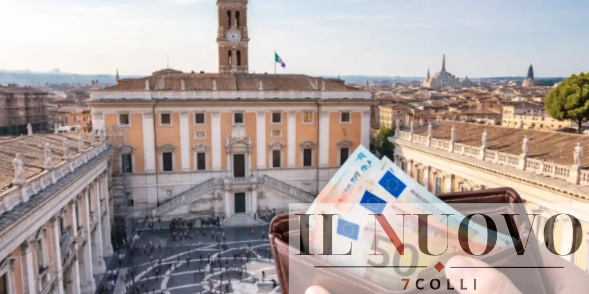 Roma, il Campidoglio, foto generata con IA