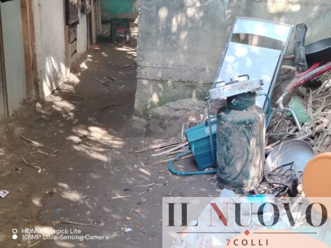 accampamento abusivo zona Marconi