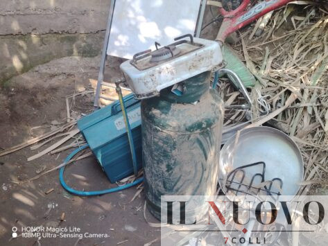 accampamento abusivo zona Marconi