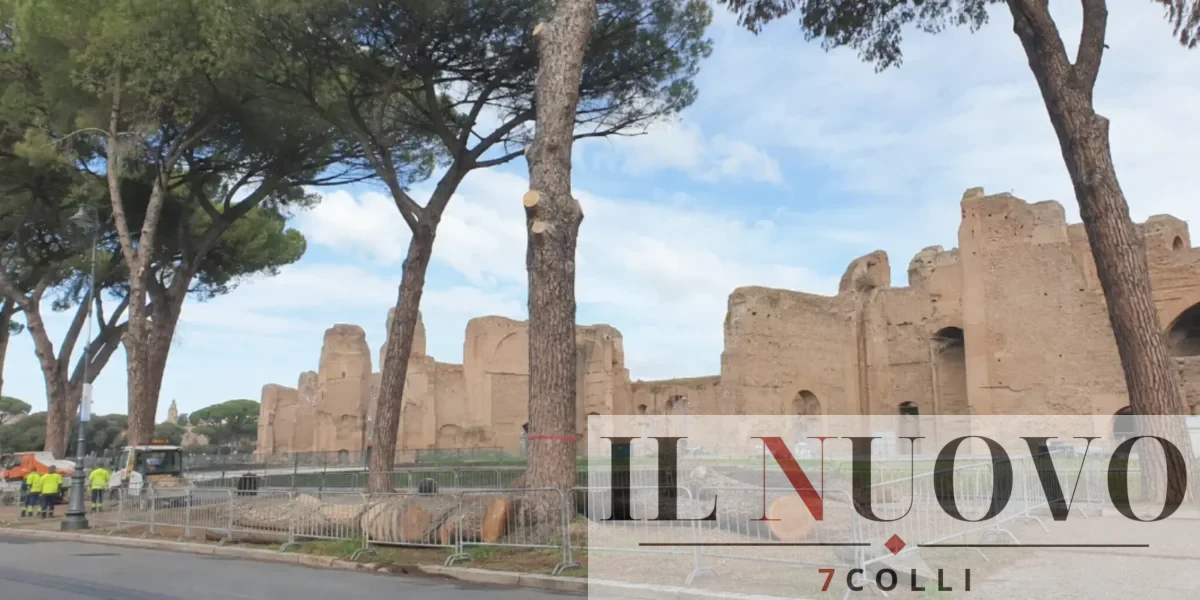 Roma, foto generata con IA, non rappresentativa dei tagli attesi alle Terme di Caracalla