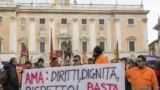 Ama, la protesta non si placa e arriva in Campidoglio: secondo sciopero e lavoratori contro “Comune e dirigenti”