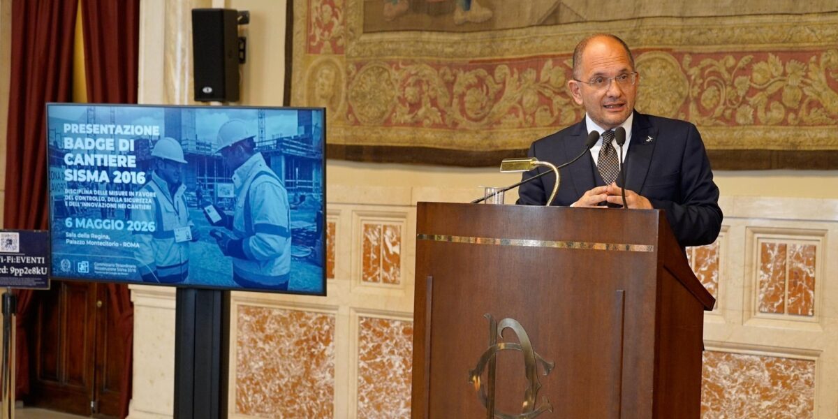 Badge di cantiere sisma presentazione