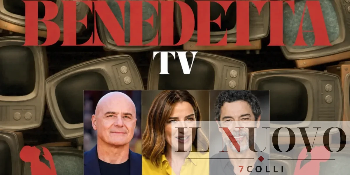 Benedetta tv, da sinistra Luca Zingaretti, Luisa Ranieri e Alessandro Gassmann