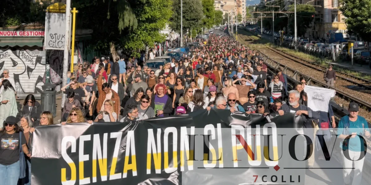 Roma, la manifestazione di Centocelle