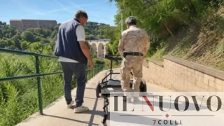 Roma, crepe sulla ciclabile di Monte Ciocci: Giannini (Lega) torna con il georadar militare e sfida il Campidoglio
