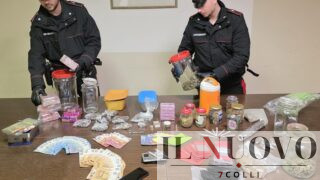Valmontone, fermato per un controllo: in casa oltre 4 kg di droga