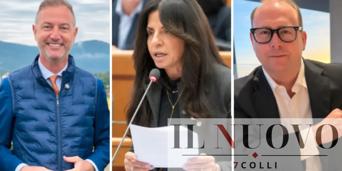 Da sinistra, l'assessore Ciacciarelli, la consigliere Laura Cartaginese e il segretario della Lega Lazio Davide Bordoni