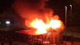 Roma, esplosione nella notte a Torre Angela: a fuoco frutteria, boato sentito a chilometri di distanza
