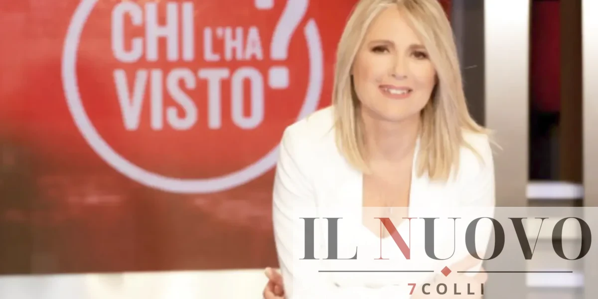 Federica Sciarelli sul set di Chi l'ha visto