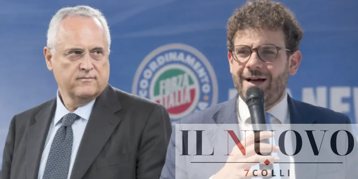 A sinistra Lotito, a destra l'ex consigliere decaduto