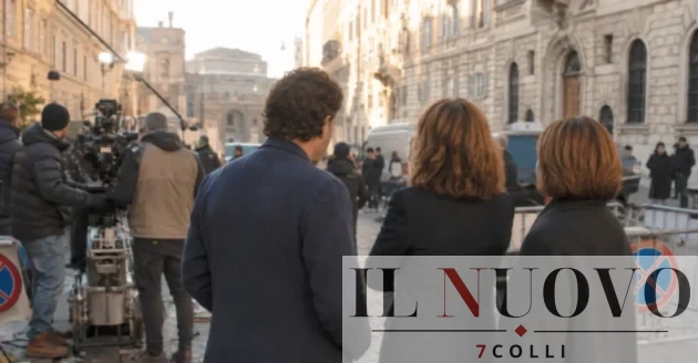 Roma, ciak in centro con Edoardo Leo e Claudia Gerini: si gira il film Sky ‘Se ami qualcuno dillo’