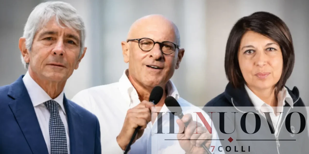 Da sinistra, Abodi, Rampelli e Angelilli