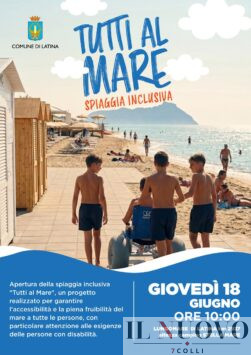 spiaggia libera inclusiva gratuita Latina
