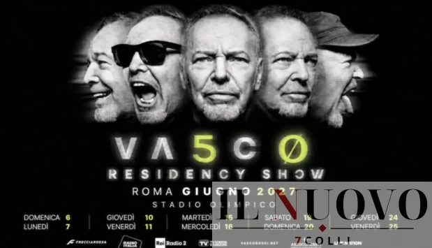 Addio Tor Vergata: Vasco Rossi lancia il ‘Giubileo dell’Olimpico’: 10 date a Roma per i 50 anni di carriera