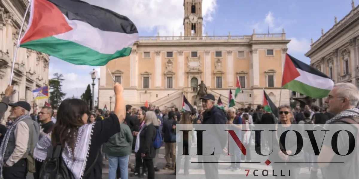 Proteste pro Palestina sotto al campidoglio