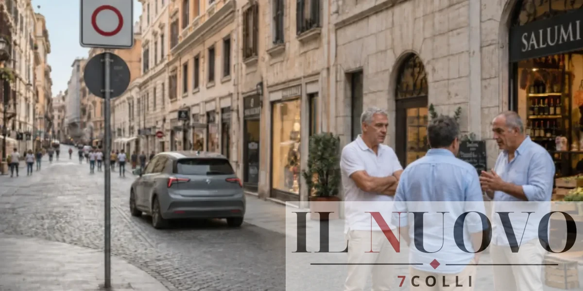 Roma, una via del centro storico