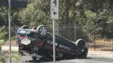 Fregene, terribile incidente tra auto e pattuglia dei Carabinieri: la gazzella si ribalta, sul posto due ambulanze e l’eliambulanza