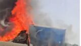 Pontina, camion in fiamme: lunghe file in direzione Roma (VIDEO)