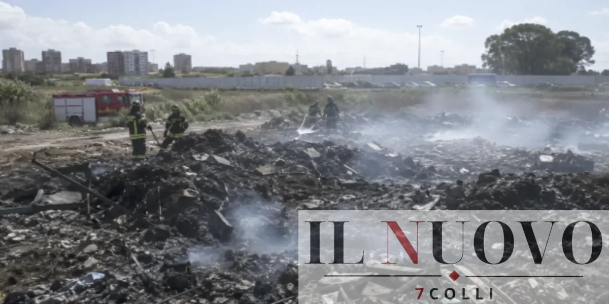 ROma, foto generata con IA, solo indicativa dell'incendio