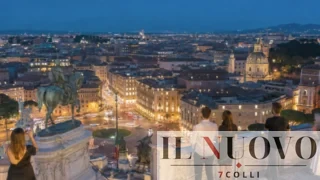 Roma vista dall’alto dopo il tramonto: venerdì riaprono di sera Vittoriano e Palazzo Venezia