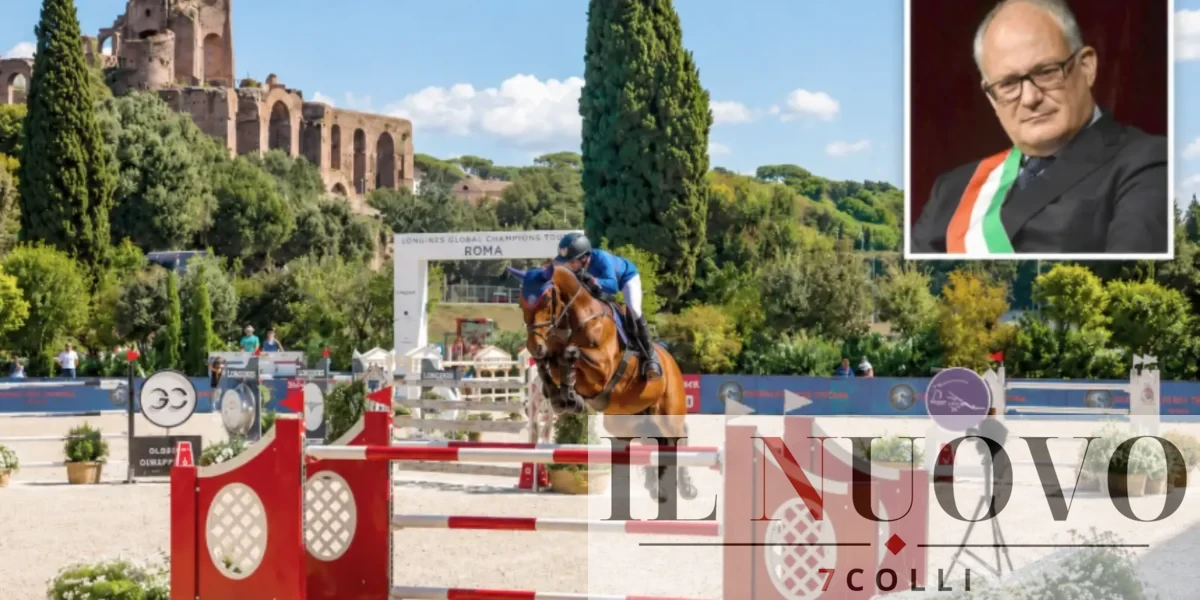 Roma, Circo Massimo, in primo piano il sindaco Gualtieri