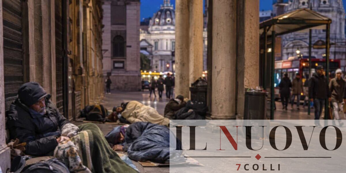 Roma, clochard in strada