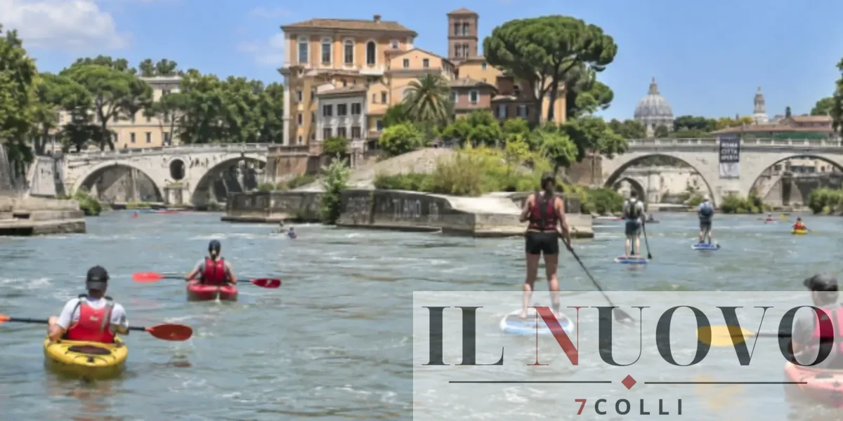 Roma, Tevere, foto generata con IA